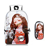 Capacious school bag for elementary school students, backpack, pencil case, set, 2020, new collection, polyester