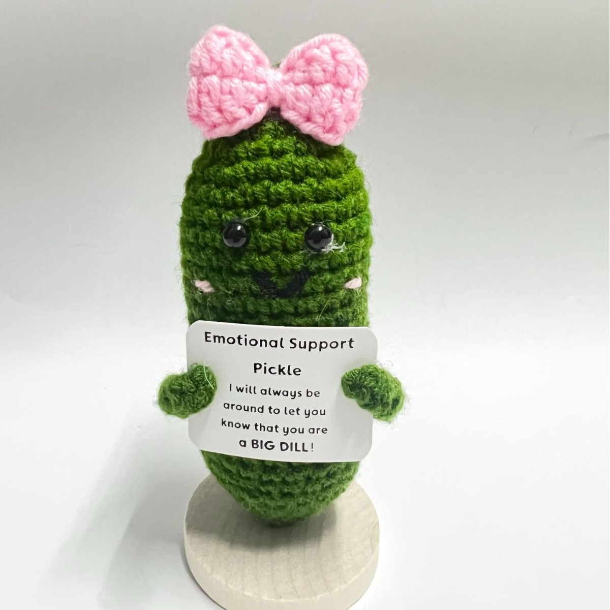 Amazon transfronterizo tejido a mano energía positiva Papa expresión bolsa emoción tarjeta vegetal muñeca coche decoración pequeña