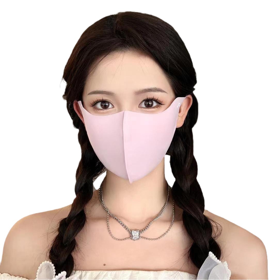 Máscara de protección solar de seda de hielo tridimensional de verano 3D protección de los ojos aislamiento térmico transpirable protección solar exterior protección UV máscara facial