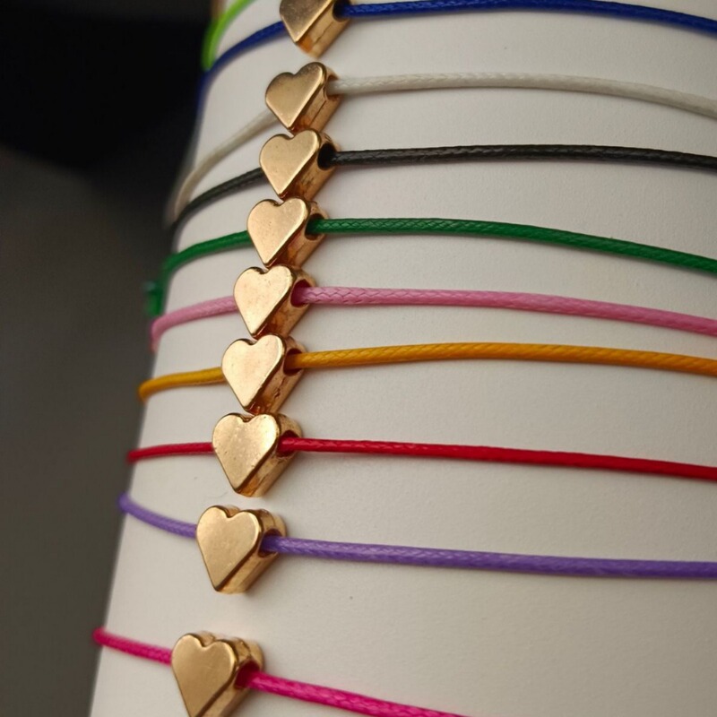 Amazon silver heart-shaped woven friendship couple bracelet jewelry love star adjustable bracelet jewelry couple peach heart