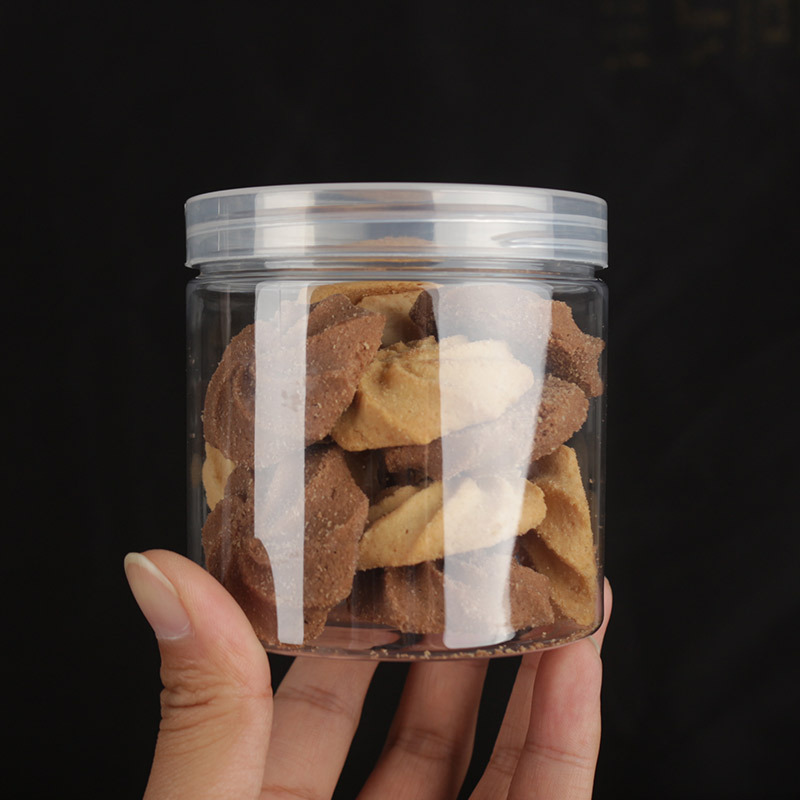 全透明食品級儲物罐餅乾桶雪花酥糖果曲奇塑料密封罐烘焙牛軋糖桶