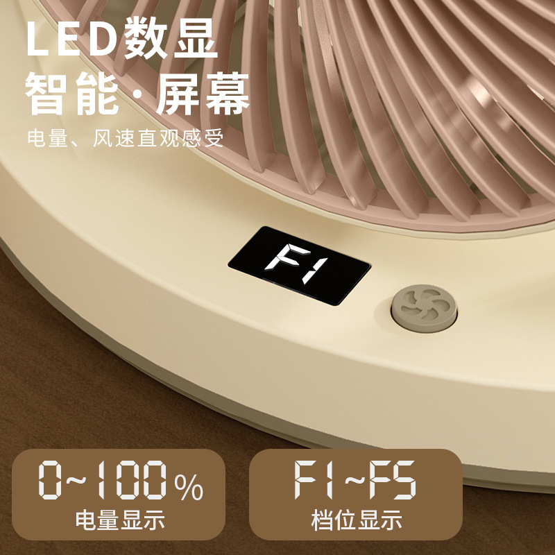USB リチウム電池充電式デスクトップサイクルデスクトップファンナイトライト学生寮ホームアウトドアキャンプポータブル|undefined