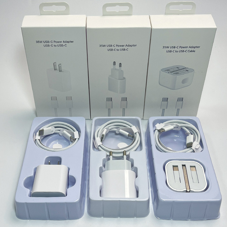 Suitable for Apple 16 Mobile Phone Pd35W British Standard Fast Charging Set Usb-C Braided Cable Apple 17 Charger Us Standard Suitable for Apple 16 Mobile Phone Pd35W British Standard Fast Charging Set Usb-C Braided Cable Apple 17 Charger Us Standard