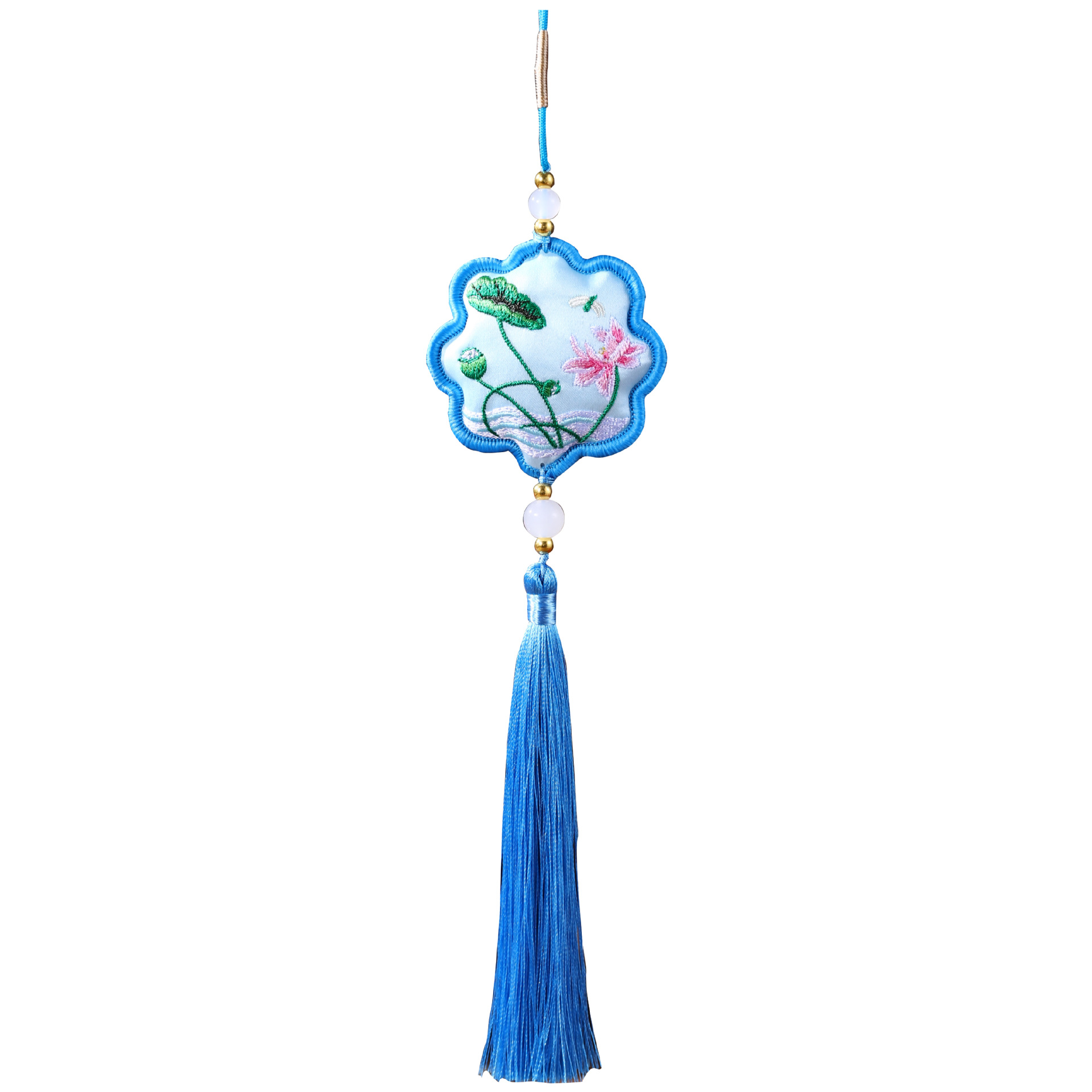 Bolsita del Festival del Bote del Dragón Bolsita de bendición Bolsita Colgante portátil Bolsita pequeña Colgante de coche Bolsita de flores Bordado de doble cara