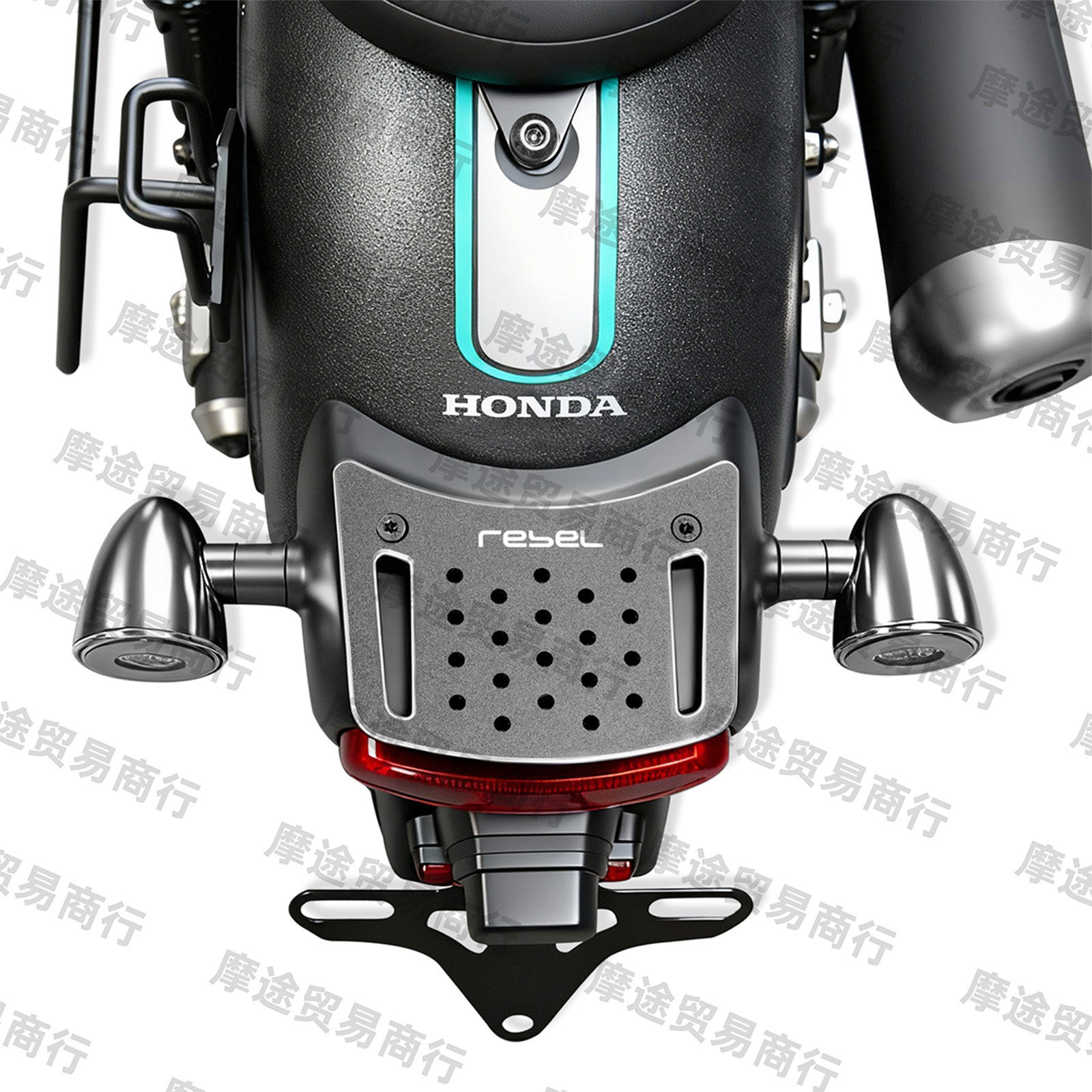 Suitable for Honda Rebel Cm1100/Cm500/Cm300 Modified Tail Light Decoration Aluminum Alloy Plate Non-Destructive Installation