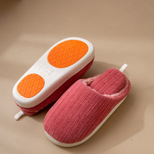 男士拖鞋秋冬季居家厚底2025新款毛毛绒保暖防滑家用棉拖鞋冬天女