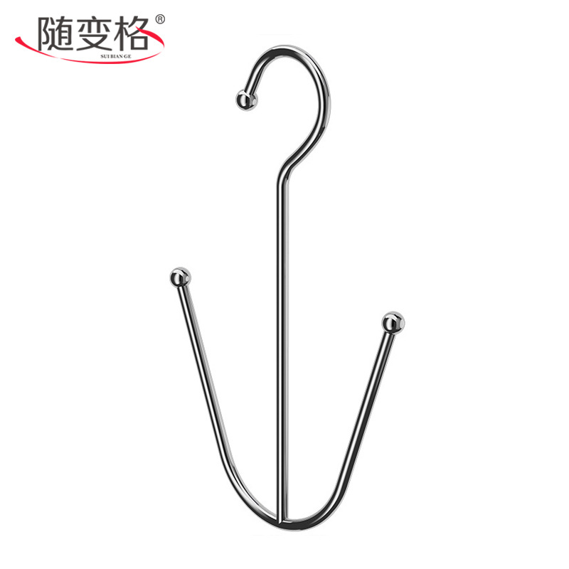 Stainless Steel Extra Thick Shoe Drying Rack Artifact Hanging Shoe Rack Insole Hook Household Multi-Functional Balcony Shoe Drying Rack