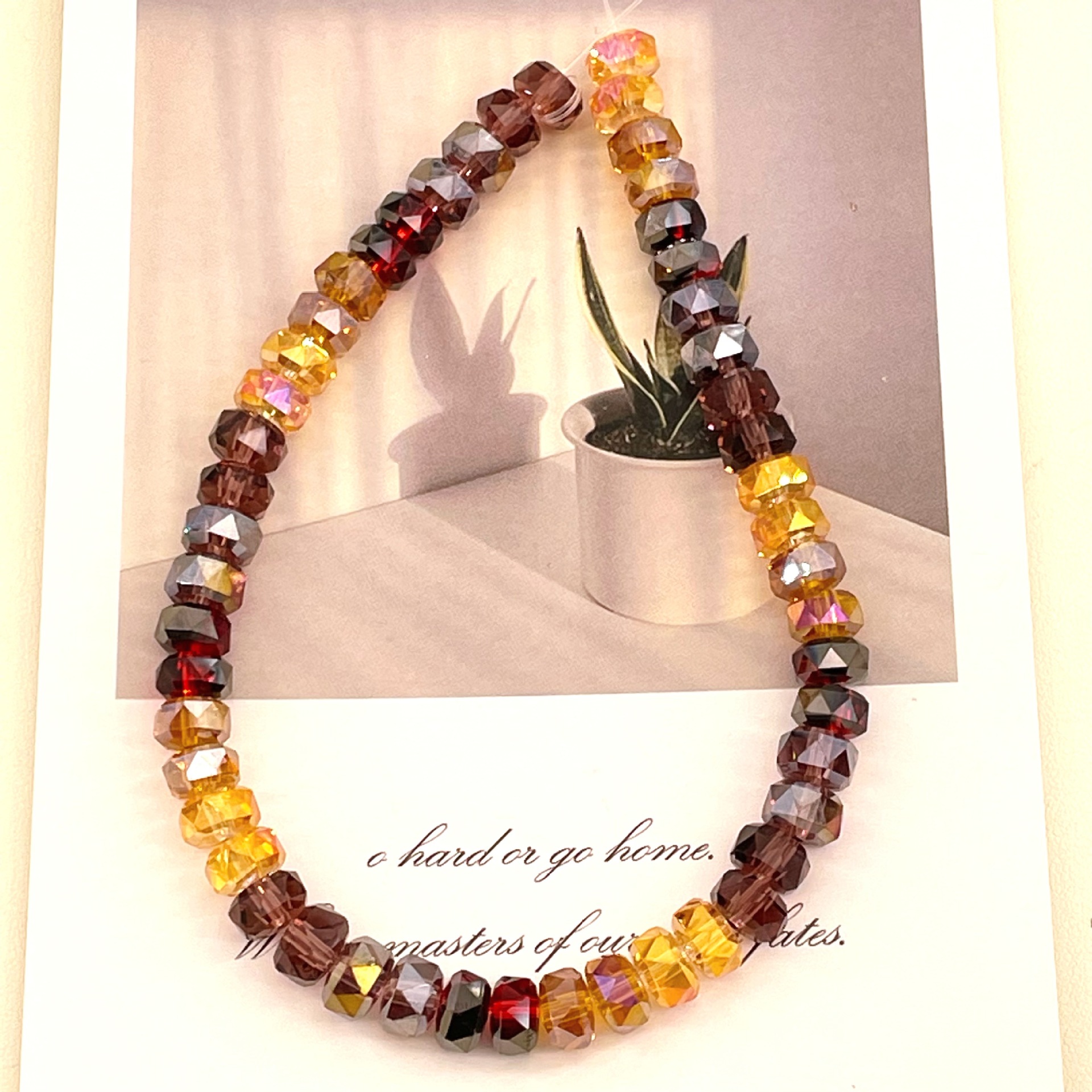 8mm Rainbow Wheel Jingjing Diy Jewelry Este embrión Vidrio Cristal Jewelry Pulsera Collar Moda Jewelry Accesorios dispersos