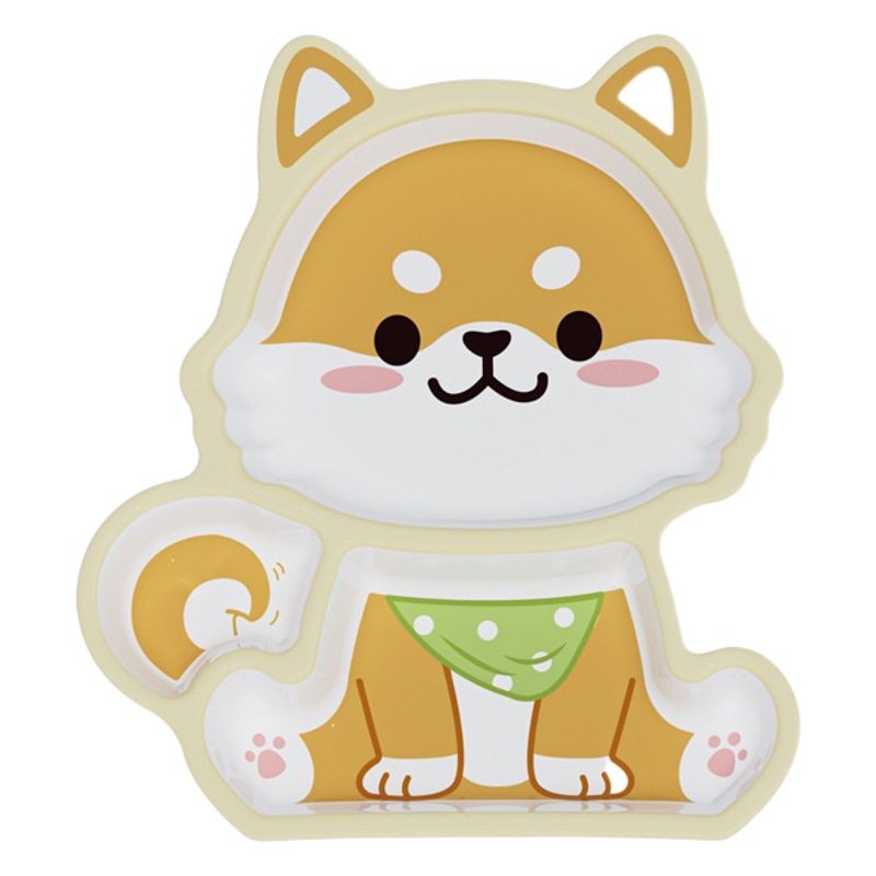 子供用食事皿専用の赤ちゃんが食事をしています。