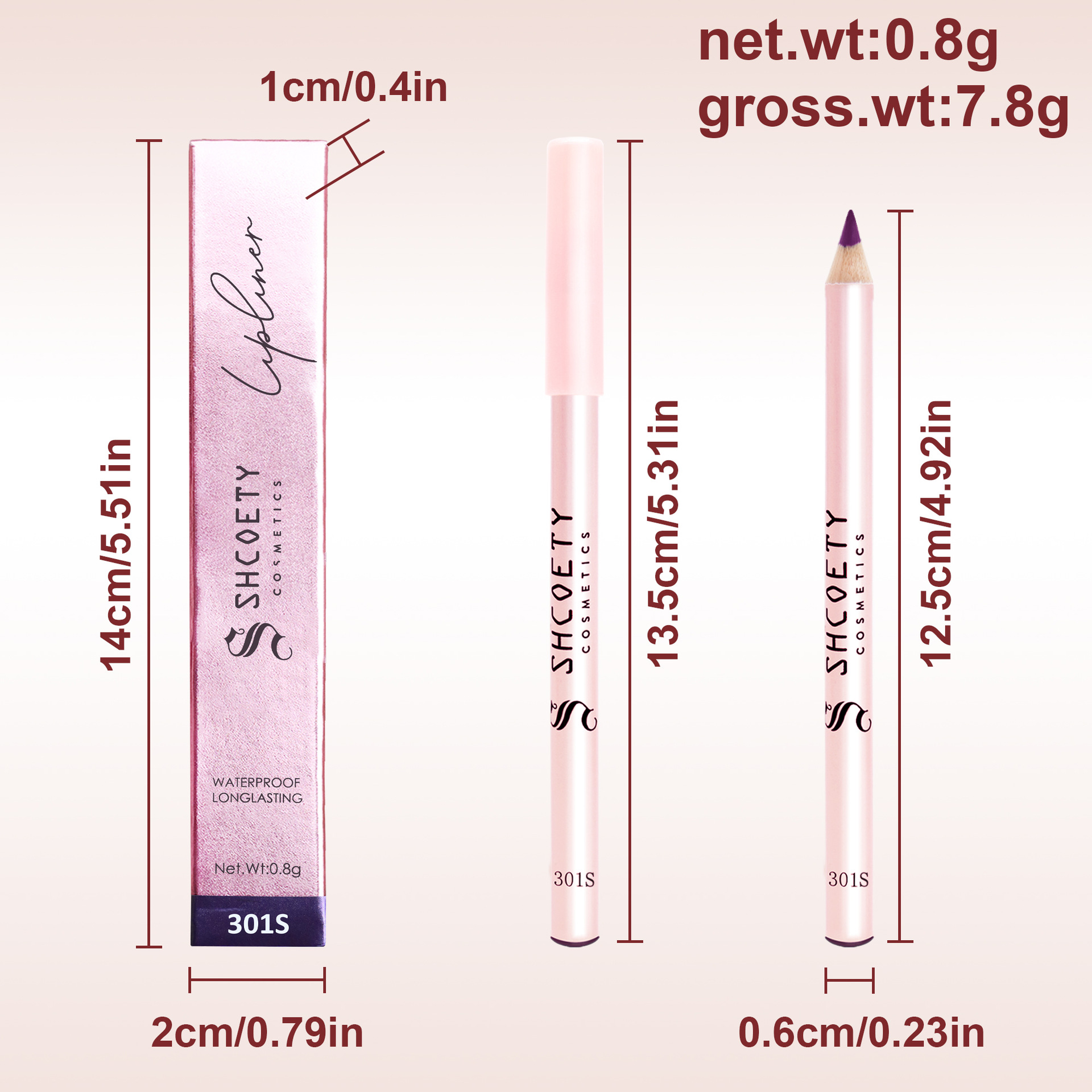 New cross-border products from Europe and America: 12-color matte lip lipstick pen that never fades, nude lip liner pen, wholesale of foreign trade cosmetics undefined