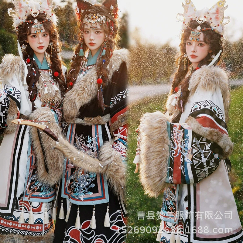 Yujintang тибетская одежда вышивка новый стиль Азанг Ге туристические фото Юджантанг лучшие друзья модная и продвинутая мода фото одежда
