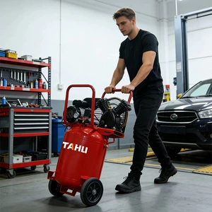 Tahu sənaye şaquli mobil avtomobil təmiri hava kompressoru