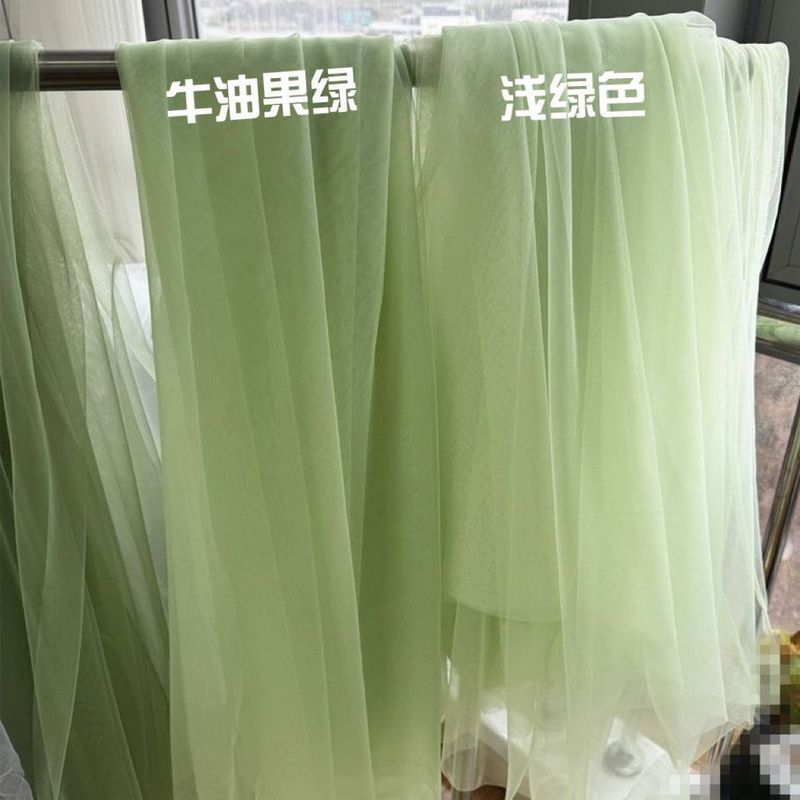 东方美学绿色古风雅静布置纱幔幼儿园环创纱布料汉服柔软装饰网纱|undefined