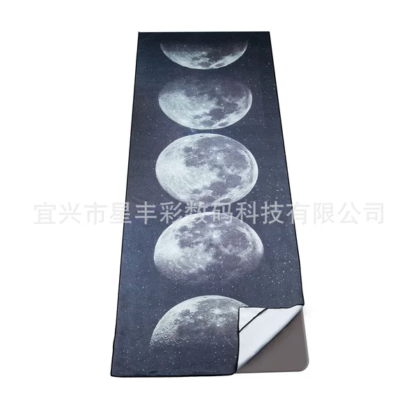 Amazon Supply Yoga Studio Portable Printed Yoga Towel Fitness Mat Ink Yoga Towel with Good Water Absorption