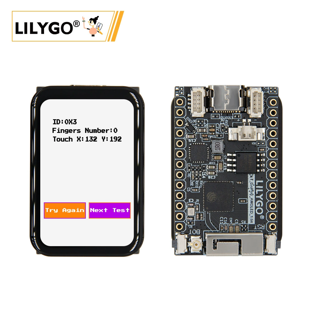 LILYGO ® T-Display-S3 ESP32-S3 с сенсорным 1.64-дюймовым AMOLED модуль разработки