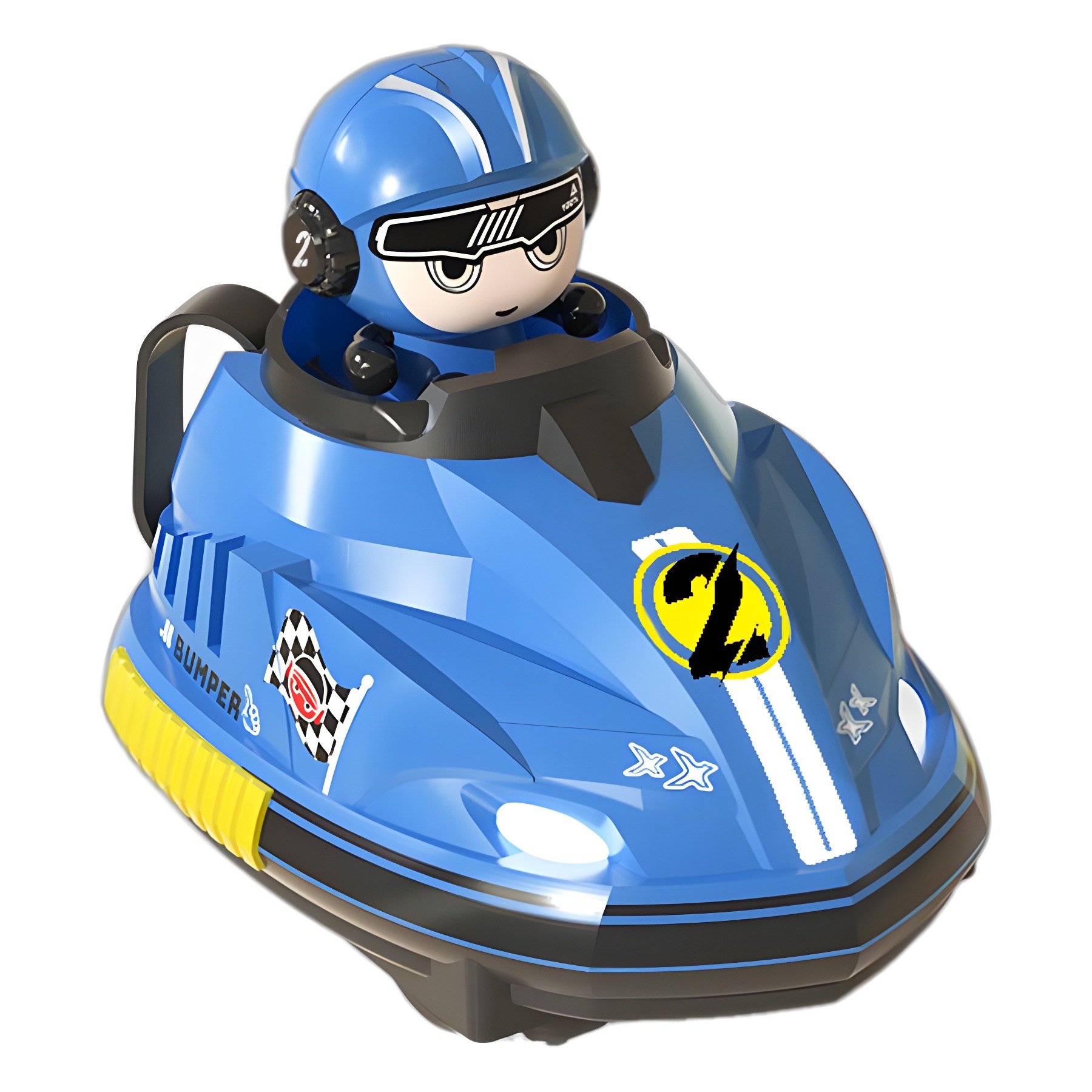 Cross-border kart para niños cartones de dibujos animados controlados remotamente coche de choque doble contra el impacto de eyección de deriva juguetes eléctricos para niños