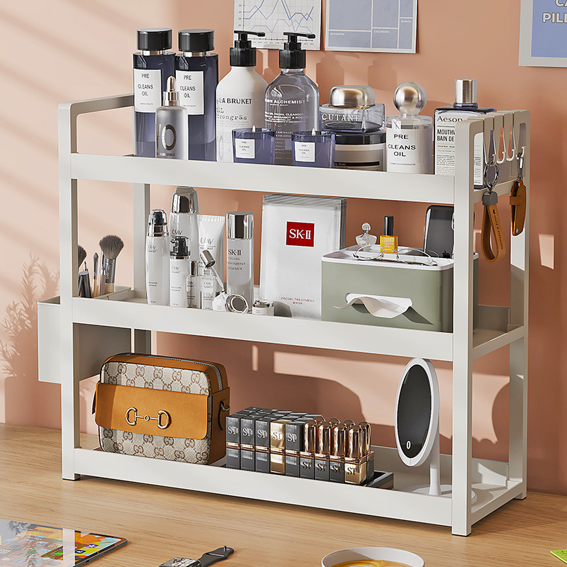 Desktop Storage Rack Multi-Layer Bookshelf Student Desk Storage Rack Office Computer Desk Layered Storage Rack Dormitory