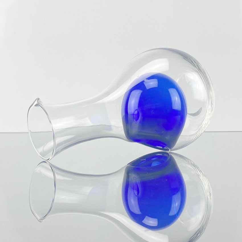 Chuangsitt vidrio hielo vino pote helado vino separador vino pourer hámster nido sala de enfriamiento pulgar cóncavo agujero sake taza