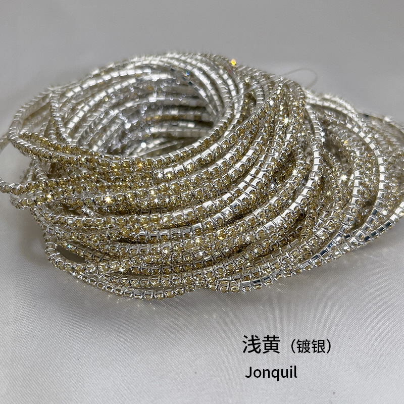 9 라이트 옐로우 실버 도금