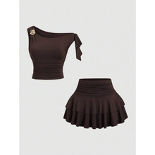 L 47520 Halter backless cake slim dress �Ҳ�¶��������������