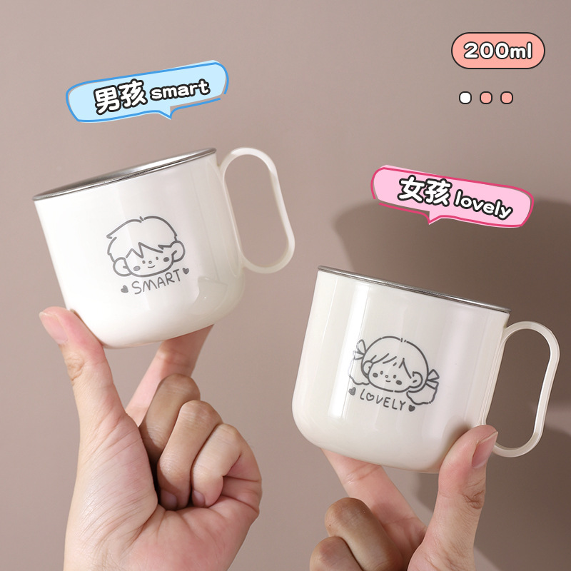 Børne tandbørsteholder i rustfrit stål til tandkrus_voghion.com