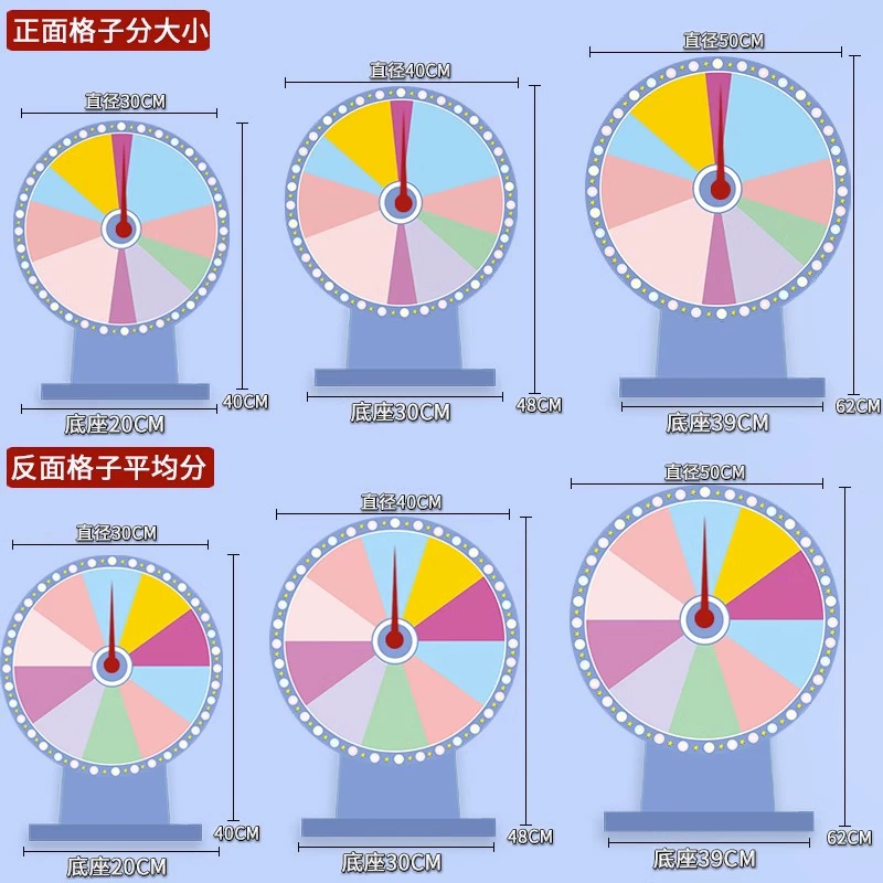 Desktop lottery turntable lucky turntable erasable controllable prize desktop learning reward children's lottery machine