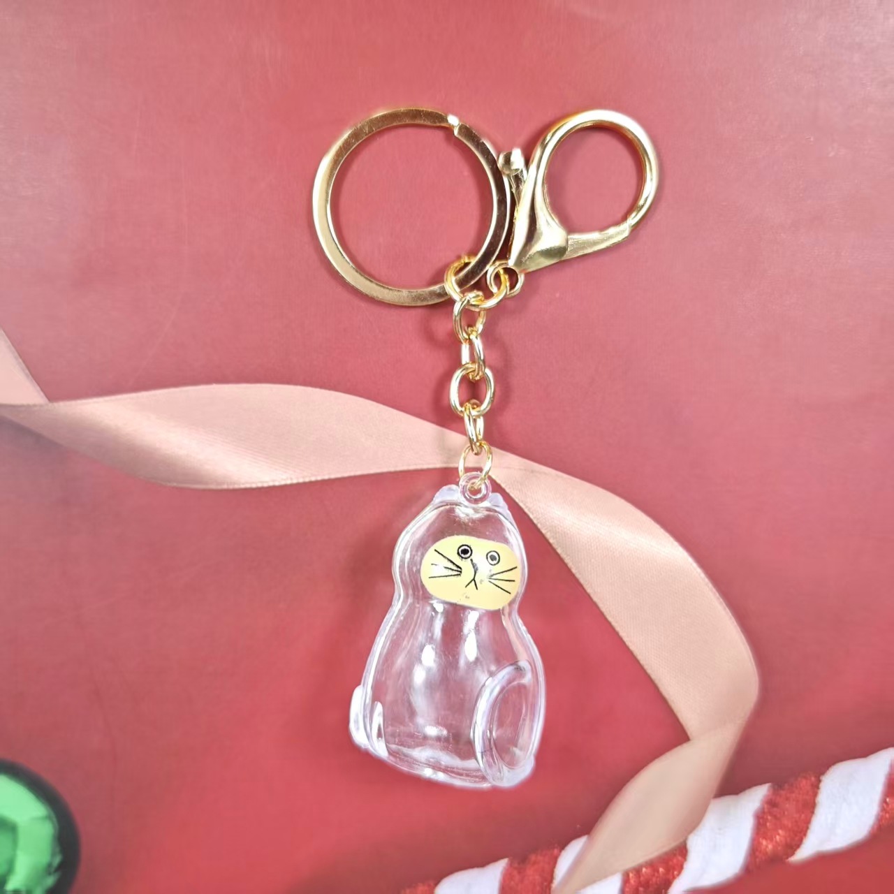 Caja de Almacenamiento Transparente para Pelo de Gato, Popular Transfronterizo, Cápsula para Guardar Pelo de Gato, Bolsa Conmemorativa, Llavero, Colgante para el Cuidado del Gato