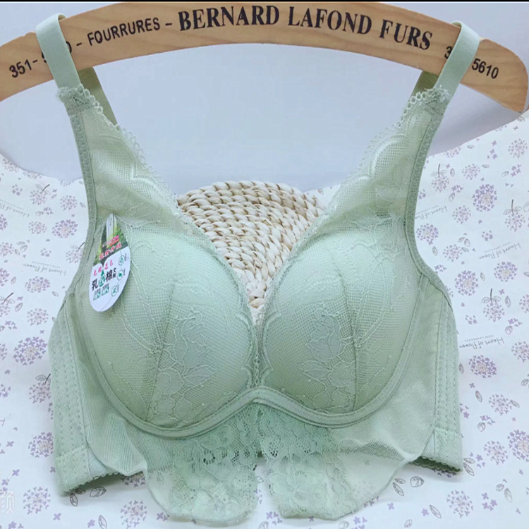 new pattern ventilation Latex Cotton baby Bra Lace sexy Wireless Adjustment type Underwear