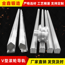 V型导轨机床滑动滚轮模组非标可定不锈钢材质直线滑块高精度