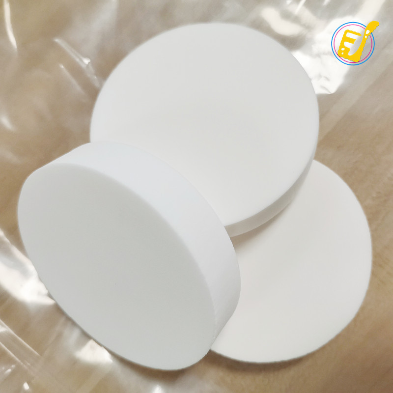 White sponge cosmetic makeup remover for face