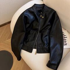 韩版百搭休闲pu皮短款机车服皮衣女2025春季新款复古潮流夹克外套