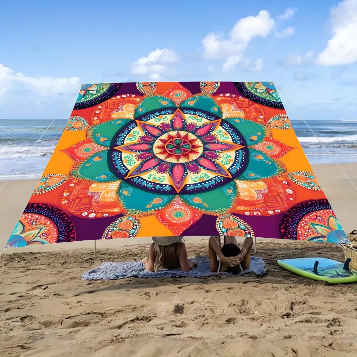 Cross-border camping sunshade tent - camping tarpaulin picnic ground cover. Portable outdoor camping tent