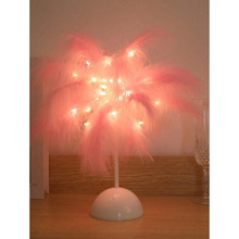 T 73937 Ins style iron feather night light ins ��������ëС