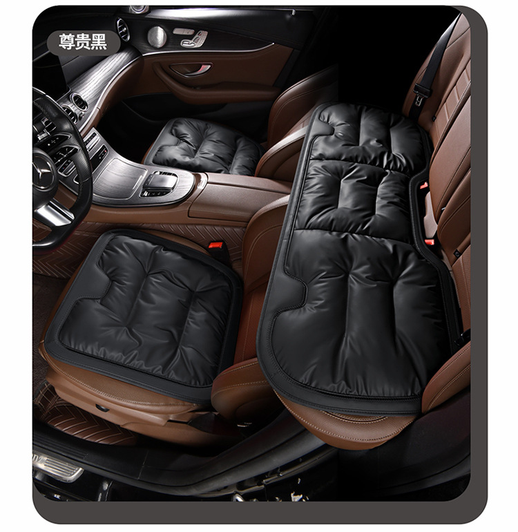 Car winter seat cushion three-piece main driver's seat single-piece rear seat cushion four seasons universal suit car supplies