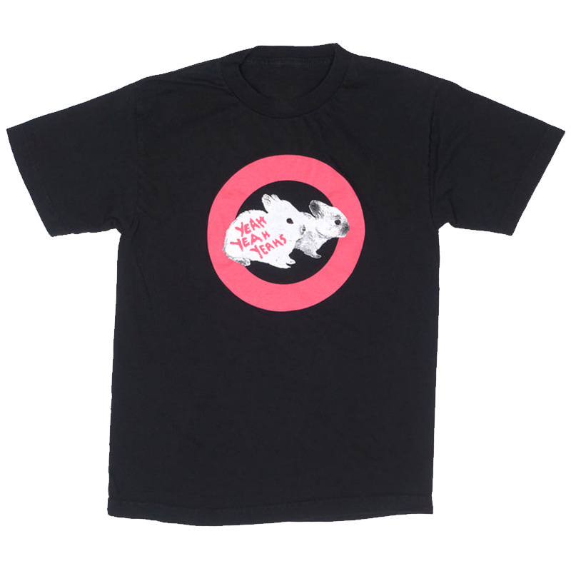 Summer New Style Yeye-Ye Twin Rabbits American Retro Oversize High Street Vintage Short-Sleeve T-Shirt