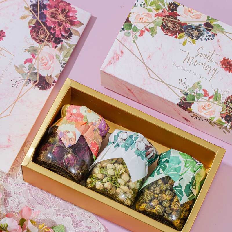 Flower Tea Gift Box as a Practical Gift for Teachers, Employees, Clients, and Hotel Opening Events, as Well as a Teacher's Holiday Gift Flower Tea Gift Box as a Practical Gift for Teachers, Employees, Clients, and Hotel Opening Events, as Well as a Teacher's Holiday Gift