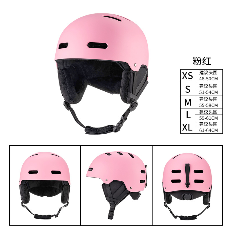 Nuevos niños adultos transfronterizos deportes al aire libre casco de esquí cubierta unisex con gafas con casco de esquí