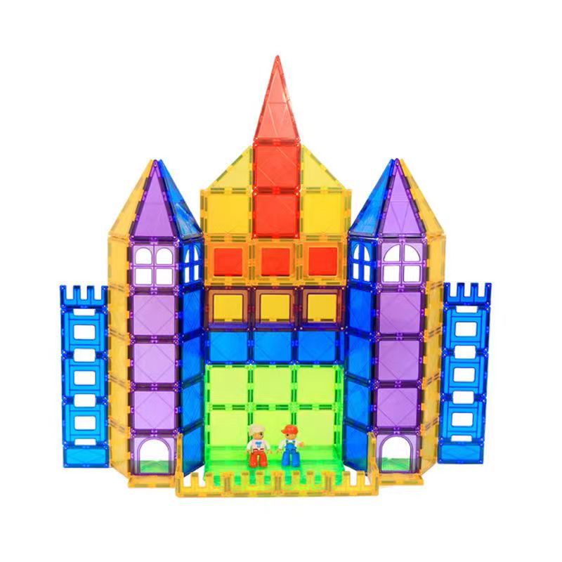 Ventana de color natural transfronteriza hoja magnética venta directa de fábrica juguetes educación temprana venta al por mayor de bloques de construcción magnéticos