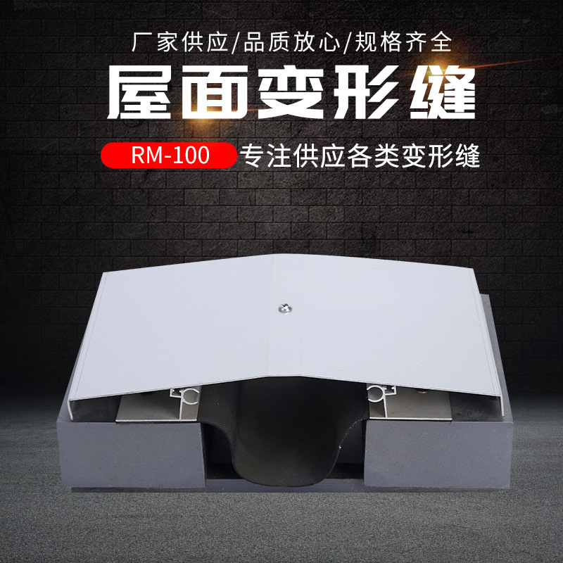 RM-100屋面盖板平面型变形缝厂家批发 铝合金建筑伸缩缝装置