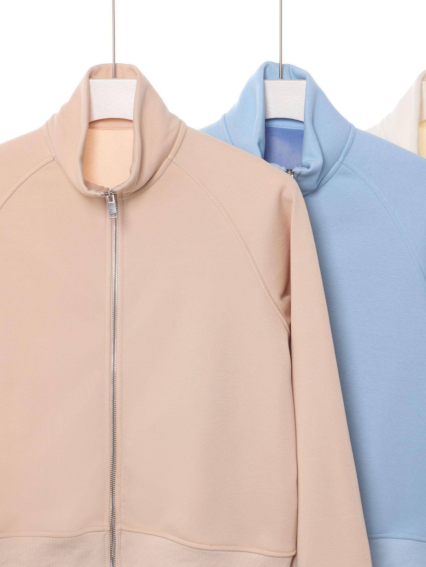 Otoño y invierno pesado 420g algodón isla de color sólido con cremallera de cuello corto chaqueta de moda de mujer con camisa suelta cálida de lana