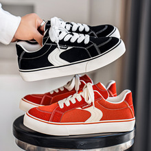 2026新款低帮帆布鞋运动休闲小众男鞋透气滑板板鞋男潮代发HTA-22