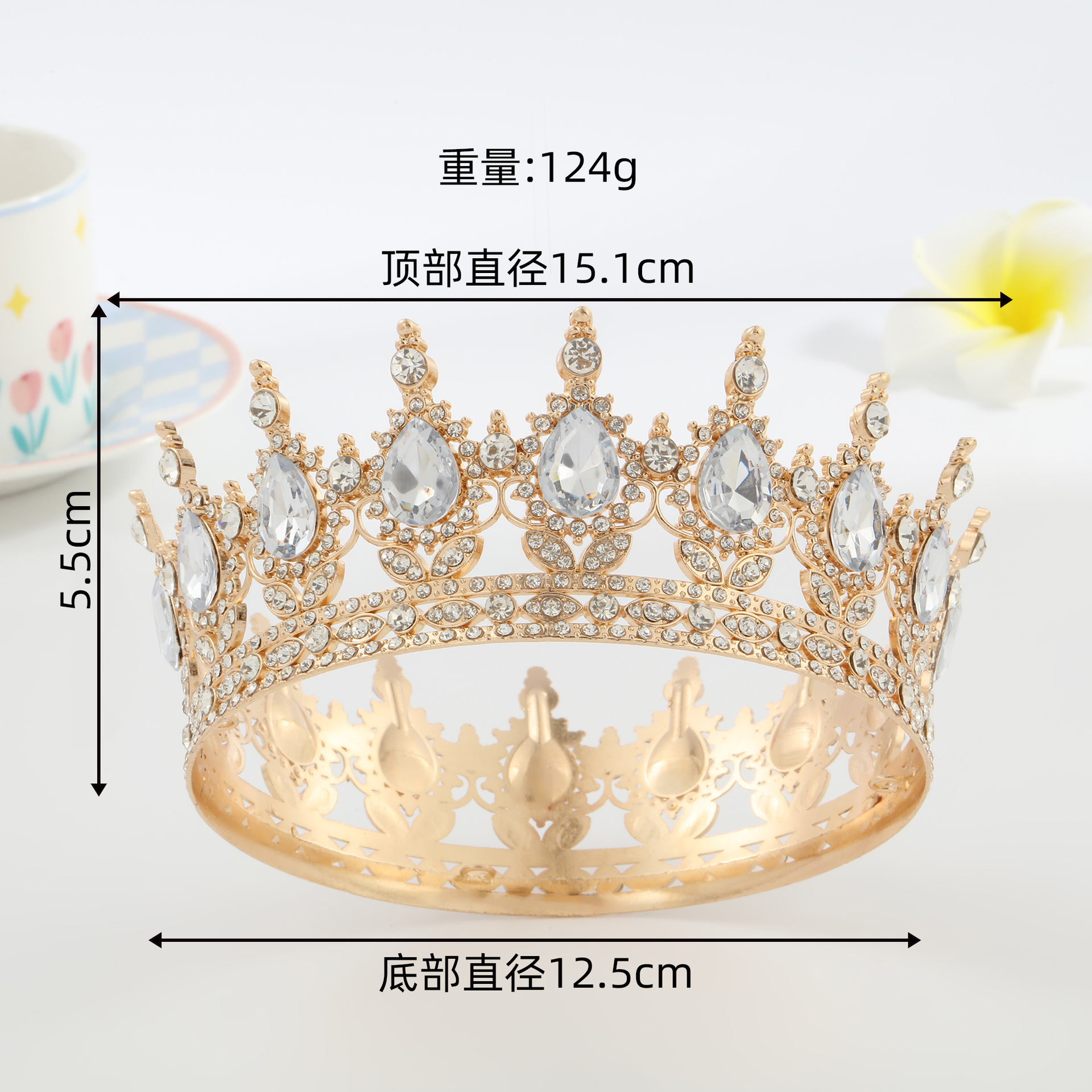 Luz de lujo nuevo espectáculo de boda princesa corona