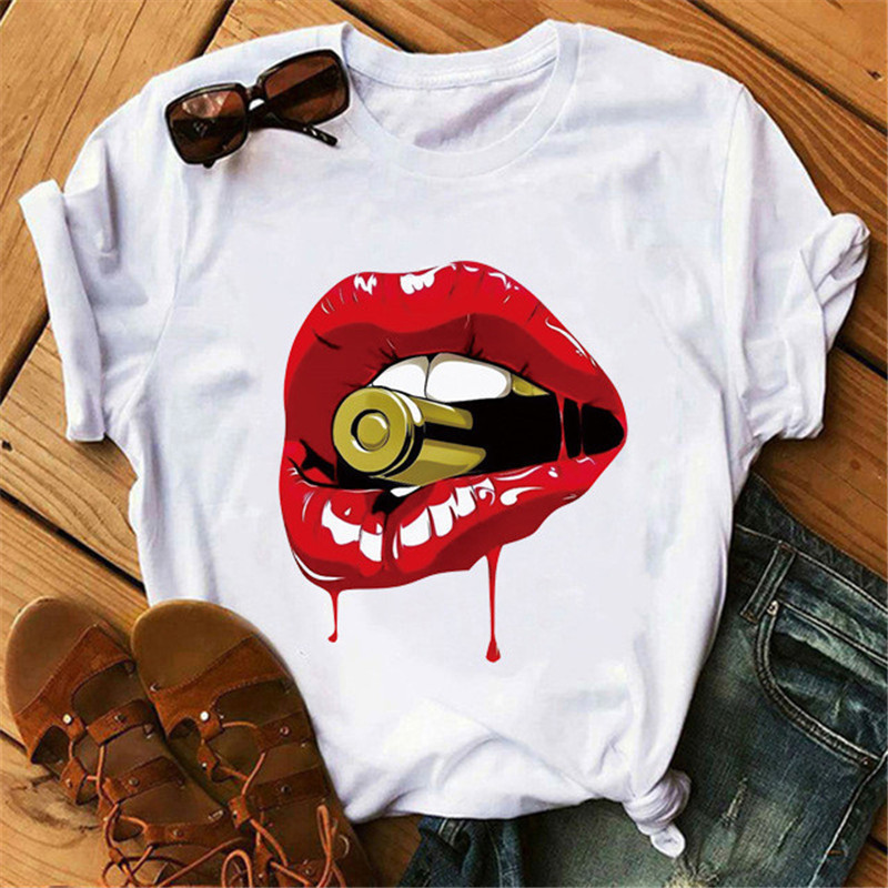 B6 2024 Three Bears Printed T-shirt for Female Students Loose and Slim Girl Women's Trendy Large_voghion.com