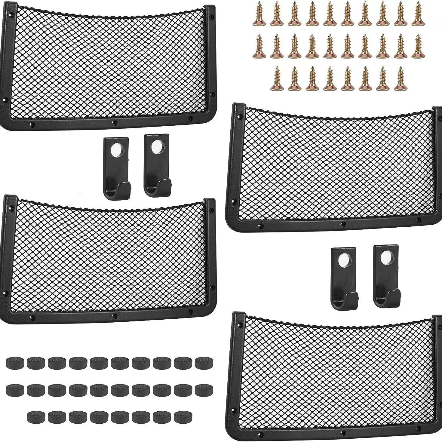 汽车用品储物网兜杂物收纳袋中大巴改装房车客车座椅置物网房车