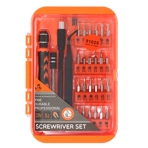 91025 mobile phone ipad household and other disassembly tools 28 in 1 multi-functional screwdriver set screwdriver