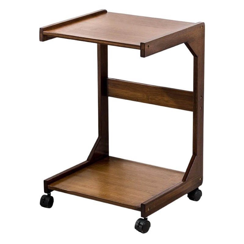 Moderno minimalista sofá lado esquina Mesa mesita de noche Mini Mesa de té mesa de bambú lado gabinete hogar pequeña mesa cuadrada