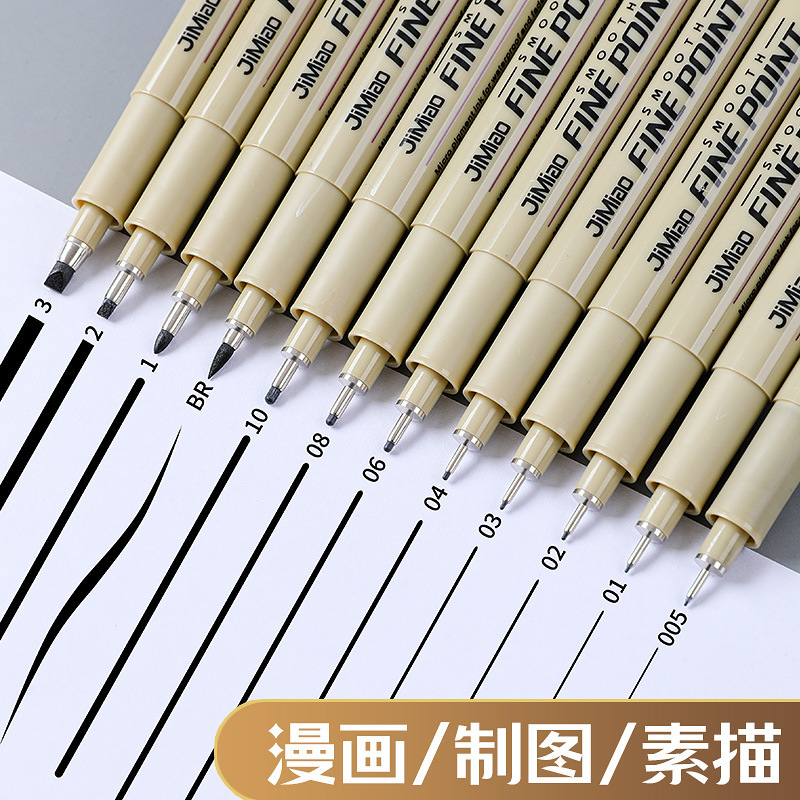 Fine Liner Pen for Outlining, Manga, Gundam, Sketching, Anime Design, Hand-Drawn Illustration, Gundam Licensed