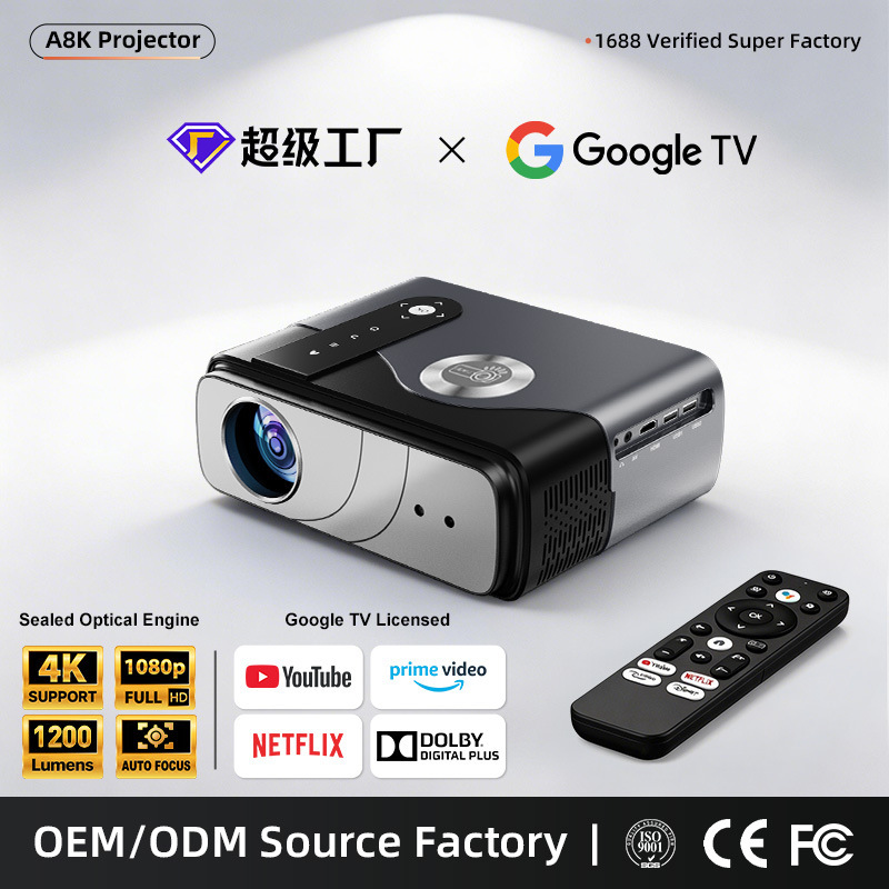 Genuine Google Projector for Home Use, Ultra-High-Definition Portable Projector, Amazon Cross-Border Shipping