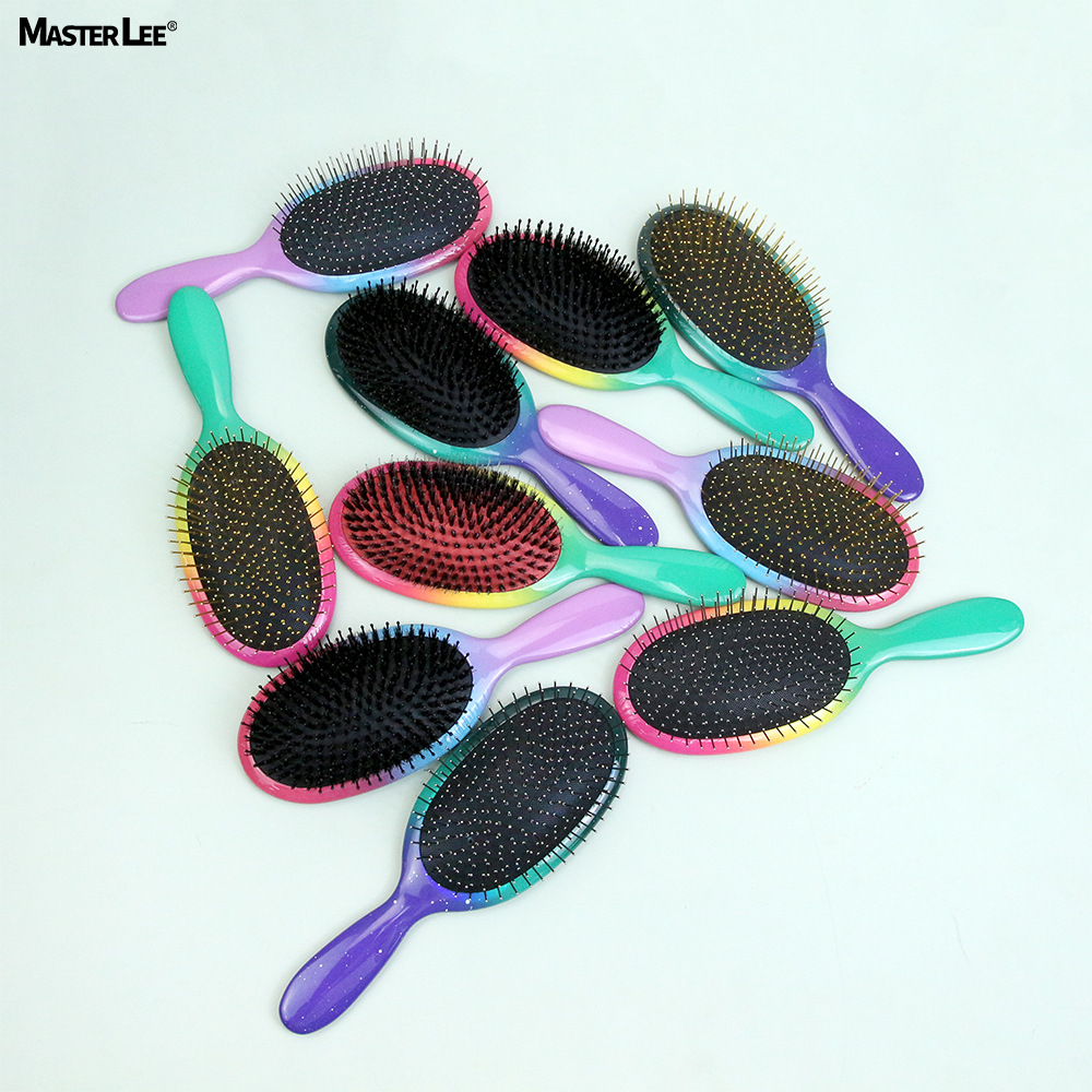 peine de cabello de cerdo aire pein redondo para niñas cuidado del cabello casero peine de cabello masaje de cabeza airbag peine al por mayor