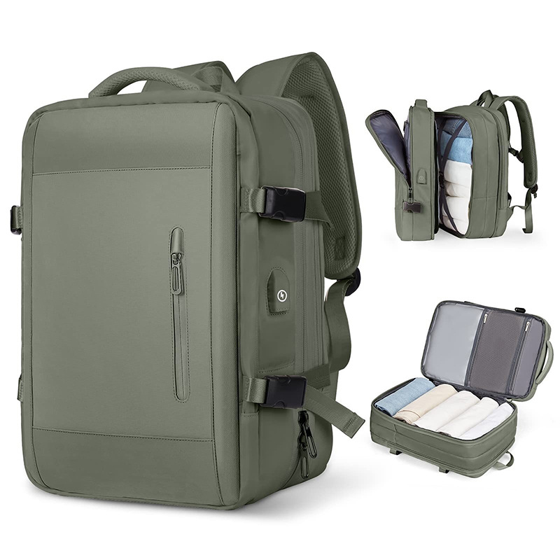 Los hombres transfronterizos expanden los paquetes de computadoras de negocios, los equipaje de viaje de negocios son multifuncionales y las mochilas de hombro de gran capacidad están en Stock.